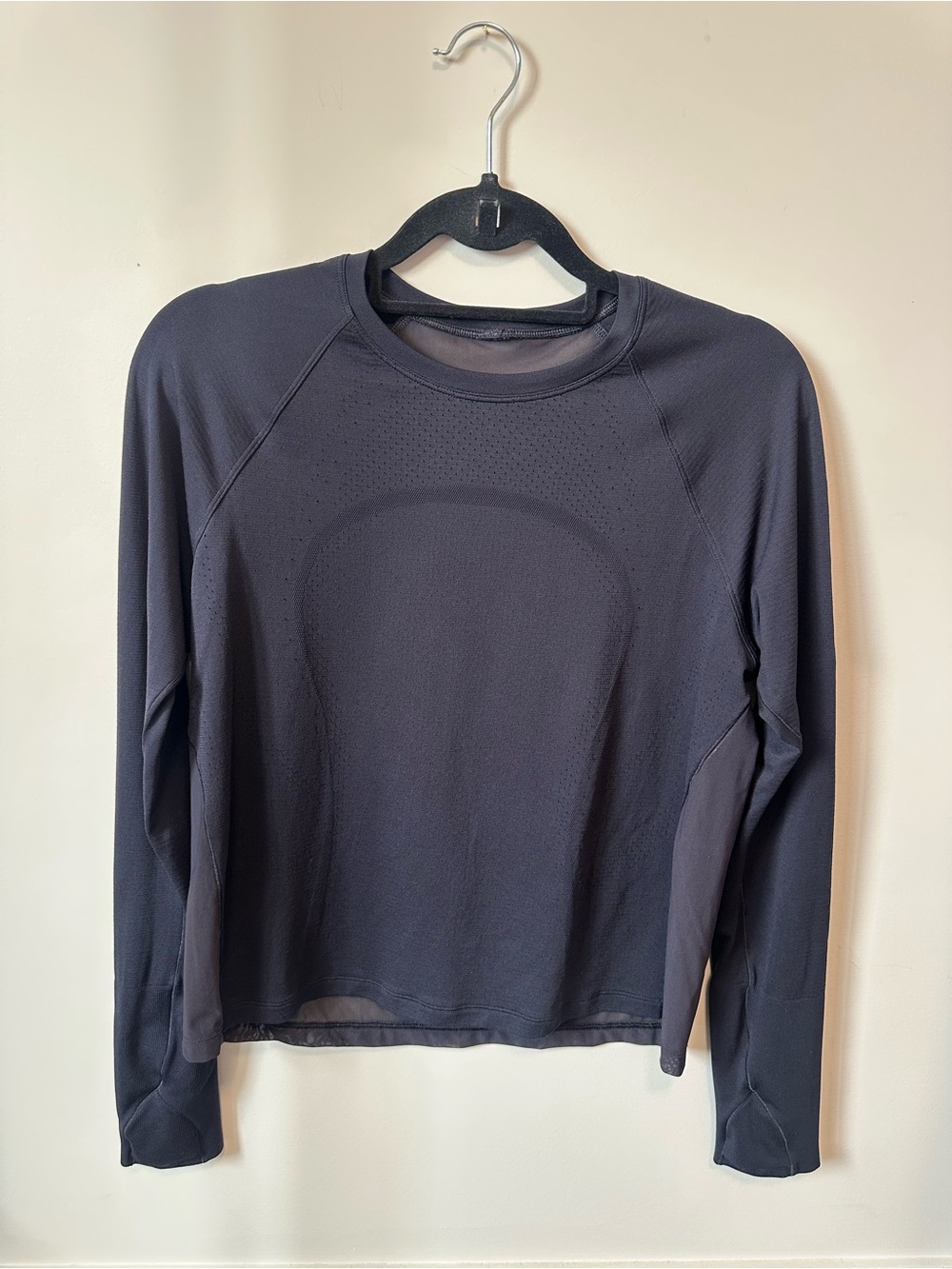 lululemon athletica Black Long-Sleeve Crew Performance Top